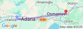 4 Days Osmaniye City Tour Package Map