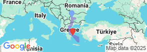 11 Days Bulgaria Greece Combined Tour Map