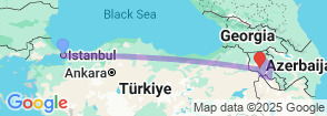 8 Days Turkey Armenia Combined Tour Map