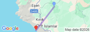 Daily Patara Tour from Saklikent Map