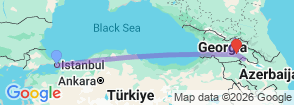9 Days Magic Turkey Georgia Combined Tour Map
