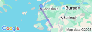 3 Days Troy & Bergama Tour from Canakkale Map