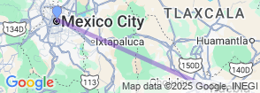 7 Days Mexico City & Puebla Map