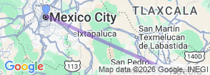 7 Days Mexico City & Puebla Map