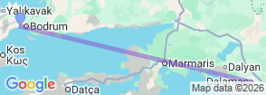 Daily Bodrum Rafting Tour Map
