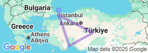 7 Days Special Luxury Honeymoon Tour Turkey Map