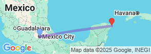 9 Days Mexico City & Beach Tour Map
