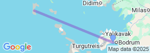 Daily Patmos Tour from Bodrum Map