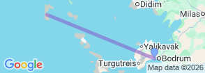 Daily Patmos Tour from Bodrum Map