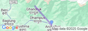 7 Days Annapurna Base Camp Trek Short Trek Map