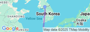 7 Days Seoul City Package Tour from South Korea Map