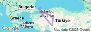 8 Days Central Turkey by High Speed Train Tour Map