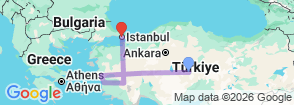 4 Days Turkish Sweet Tour Map