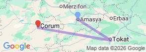 8 Days Ecotourism Turkey Tour Map