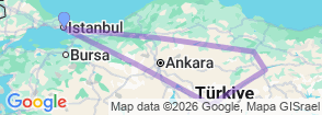 10 Days Gastronomical, Ecological-Historical Tour Turkey Map