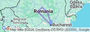 6 Days Christmas Market of Transylvania Tour Map