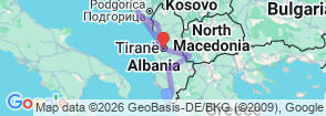 7 Days Balkan Program Start from Corfu Map