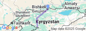 Nomads Tour Kyrgyzstan Map