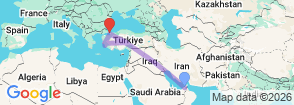 8 Day Dubai and Turkey Tour Package: Istanbul, Ephesus, Cappadocia Map
