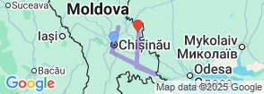 5 Days Wine Tour in Moldova Map