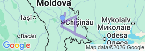 5 Days Wine Tour in Moldova Map