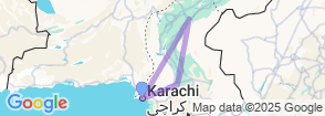Sindh Tour For 8 Nights & 9 Days Map