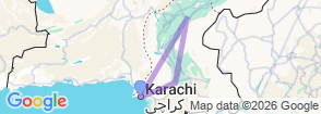 Sindh Tour For 8 Nights & 9 Days Map