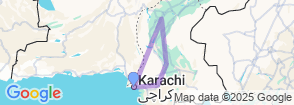 Pakistan Sindh Tour For 8 Nights & 9 Days Map