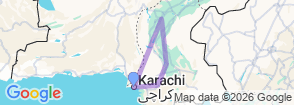 Pakistan Sindh Tour For 8 Nights & 9 Days Map