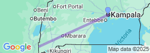 4 Days Gorillas and Lake Bunyonyi Safari Map