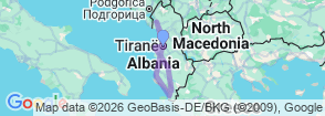 7 Days Classic Albania Tour Map