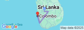 5 Days Classic Sri Lanka Round Trip Map