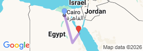 Special Trio Egypt: Cairo & Luxor & Red Sea Map