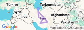 14 Days Persia Classic Tour Map