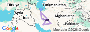14 Days Persia Classic Tour Map