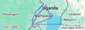 10 Days - Uganda Ultimate Luxury Experience Map