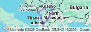 8 days in Albania, Kosovo & North Macedonia  Map