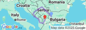 11 Days Grand Balkan Tour Starting from Bulgaria Map