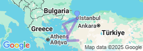8 Days All Inclusive Aegean Special Tour Package Map