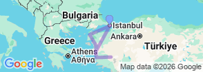 8 Days All Inclusive Aegean Special Tour Package Map