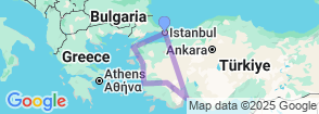 Cultural & Historical 11 Day Turkey Tour Map