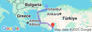 Private Tour ; 9 Days Istanbul Gallipoli Troy Bergamon Kusadasi Pamukkale & Antalya  Map