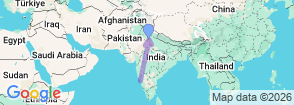 12 Days Golden Triangle With Goa Tour Map