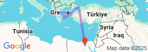 9 Days Greece Turkey & Egypt Multi Country Tour Map