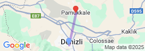 Pamukkale Hot Air Ballooning Tour from Denizli Map