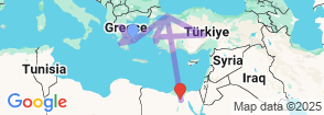 Greece Turkey & Egypt Tour - 22 Day Map