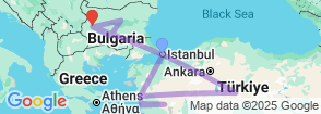 12 Days Turkey and Bulgaria Special Tour Map