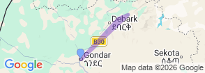 Simien Mountains 4 Days Tour Worqamba Ethiopian Holiday Map