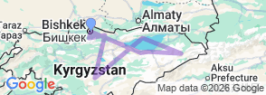 New Year Trip to Kyrgyzstan Map