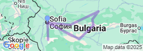 Best places to visit in Bulgaria 9 Day Map